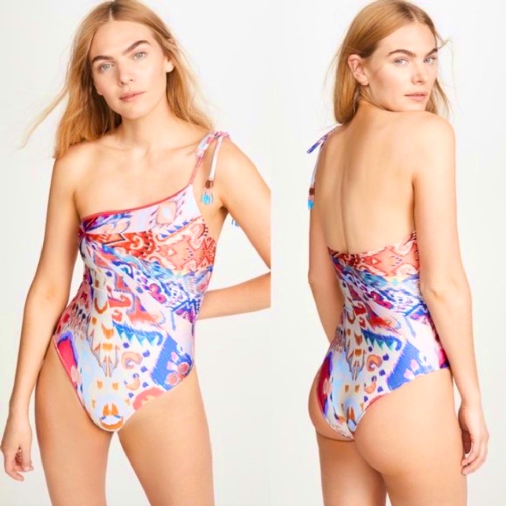 Farm rio one shoulder one-piece bikini